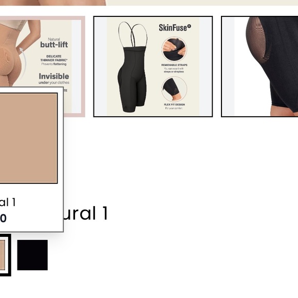 Leonisa INVISIBLE MID-THIGH BODY SHAPER COMFY CONTROL. Darker then a nude color - Picture 8 of 9